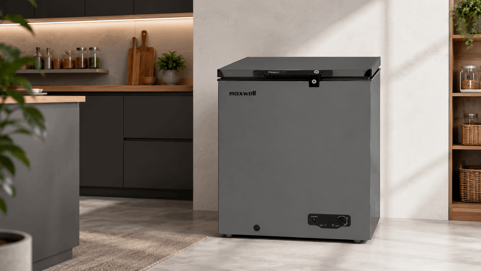 Congélateur Horizontal Maxwell 270L Silver Avec Ventilateur